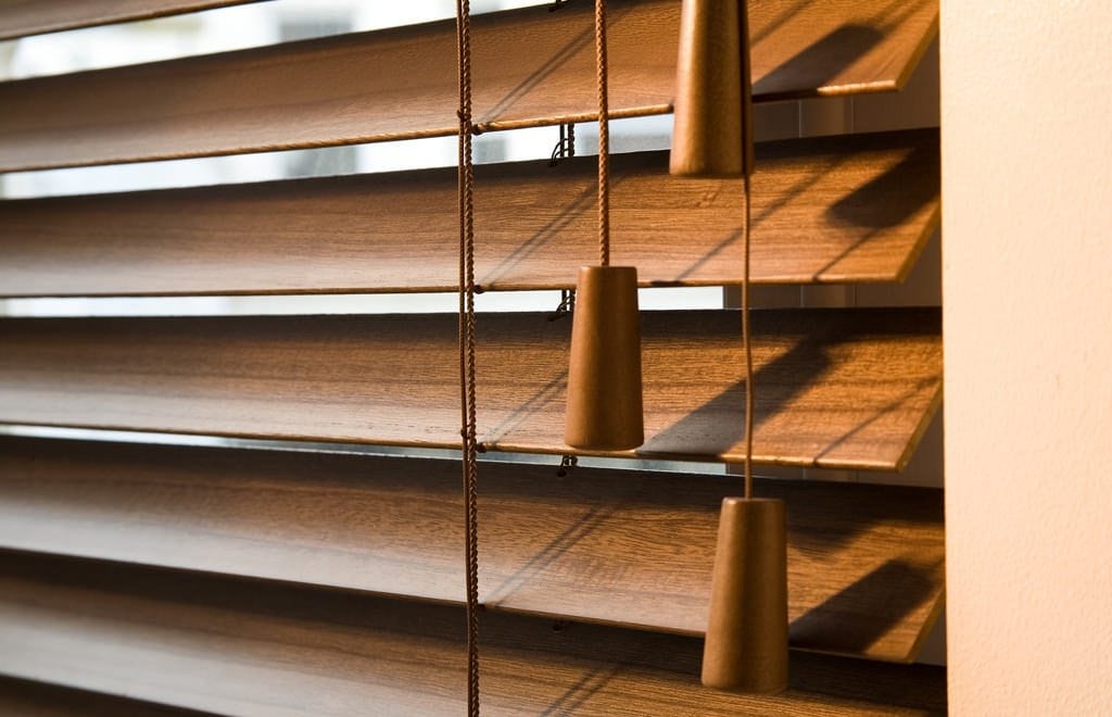 wooden blinds