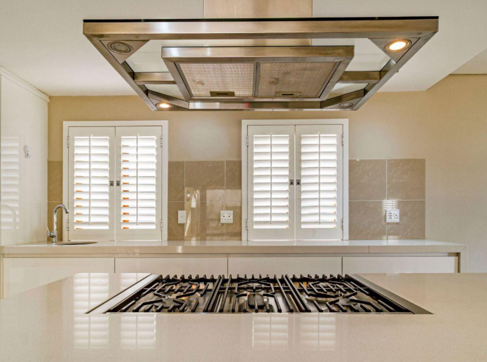 Shutters in kitchen