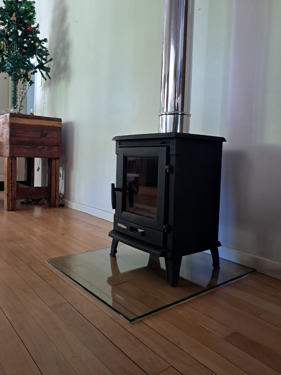 freestanding fireplace